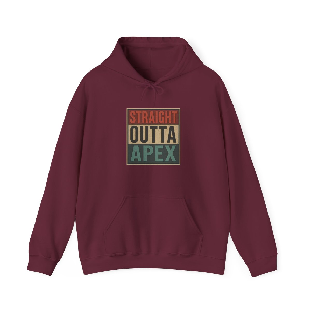Retro Straight Outta Apex Pullover Hoodie - alternate angle 4, merchandise