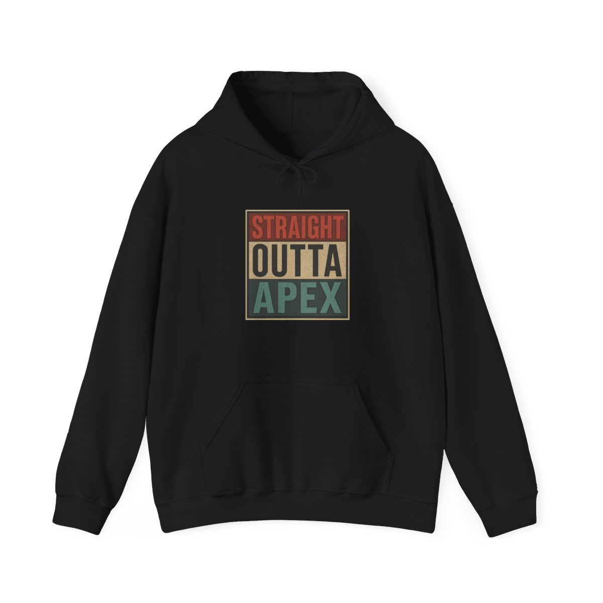 Retro Straight Outta Apex Pullover Hoodie
