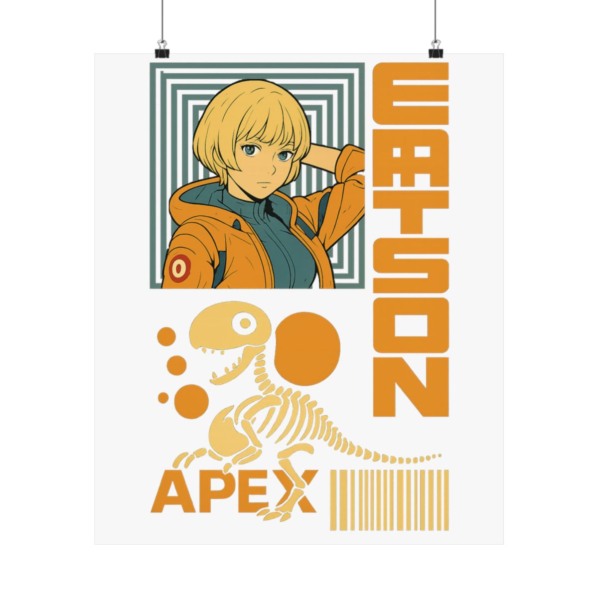 Apex Legends Wattson Anime Pop Art Poster - alternate angle 1, merchandise