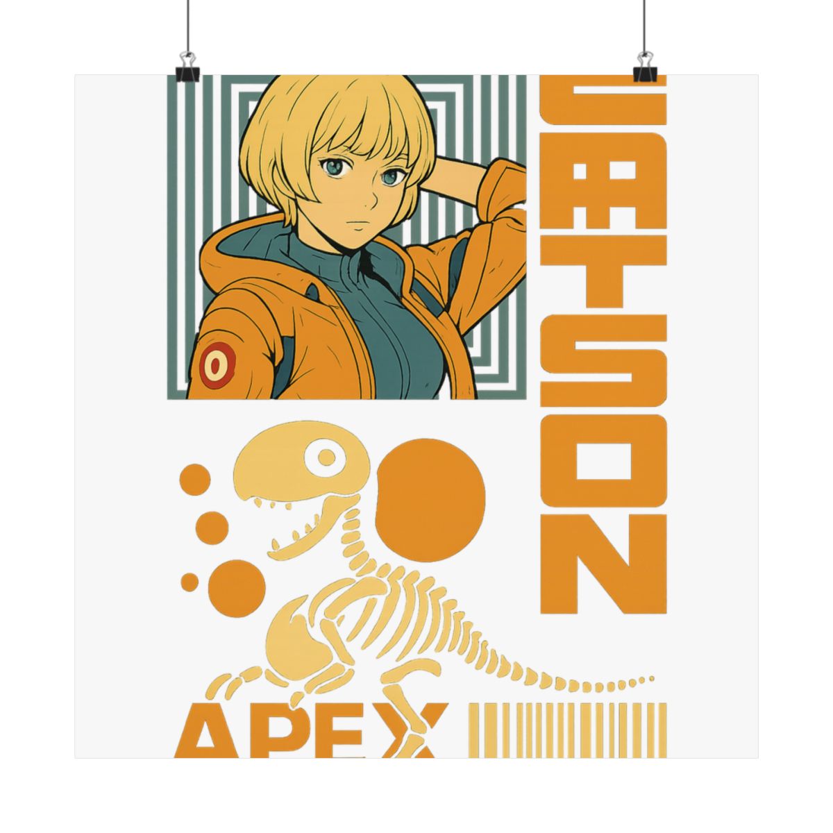 Apex Legends Wattson Anime Pop Art Poster - alternate angle 4, merchandise
