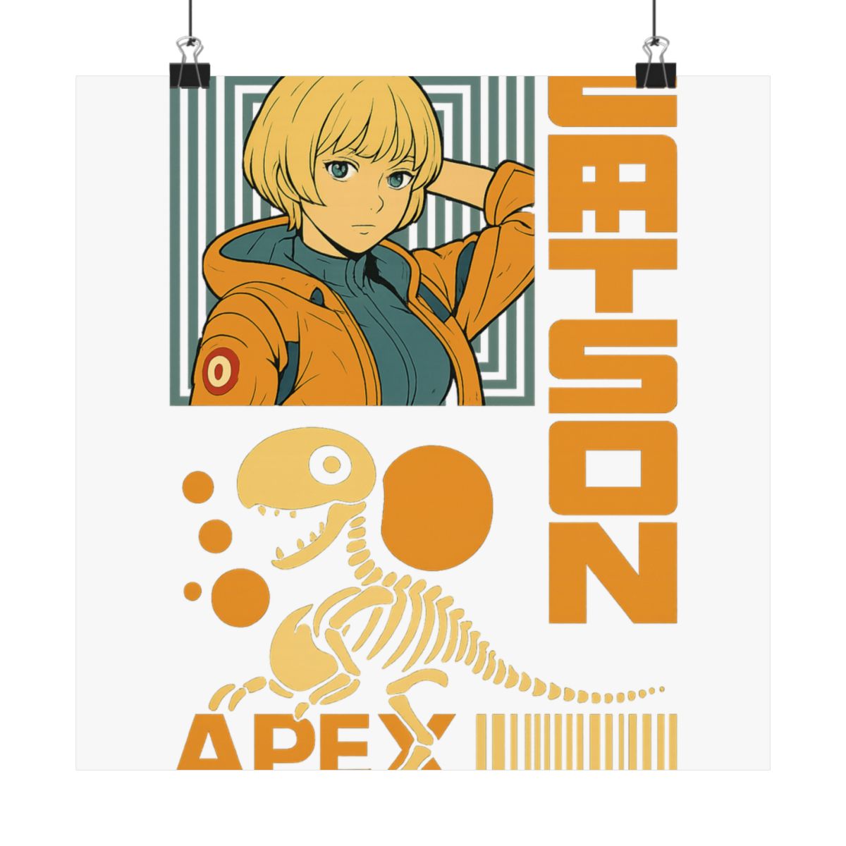 Apex Legends Wattson Anime Pop Art Poster - alternate angle 1, merchandise