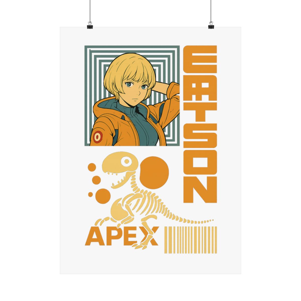 Apex Legends Wattson Anime Pop Art Poster - alternate angle 5, merchandise