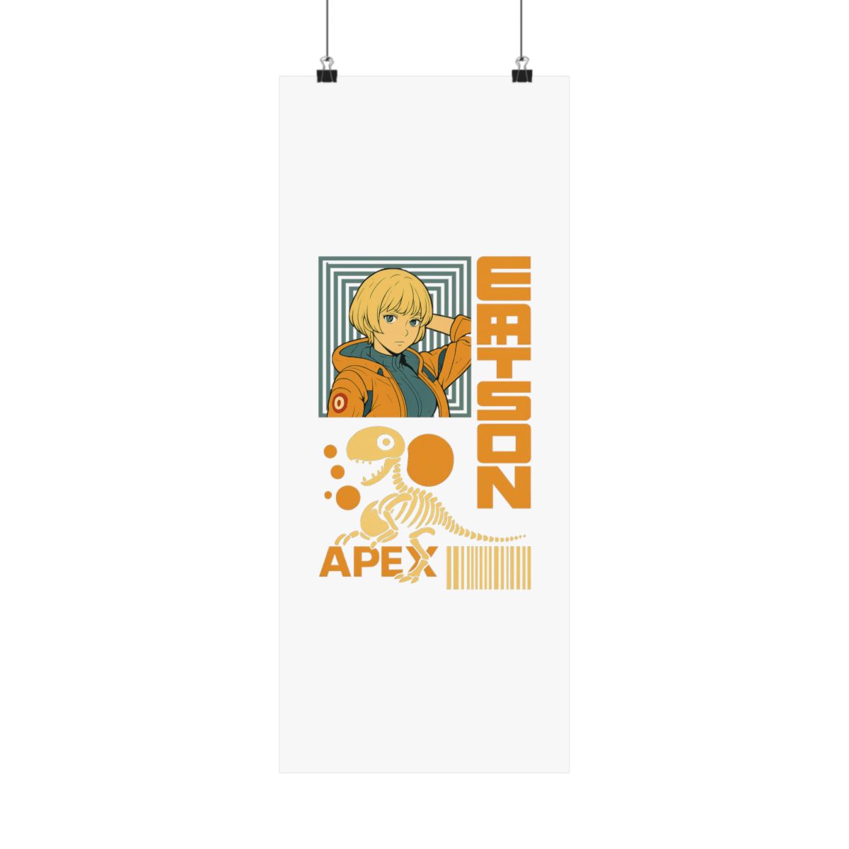 Apex Legends Wattson Anime Pop Art Poster - alternate angle 3, merchandise