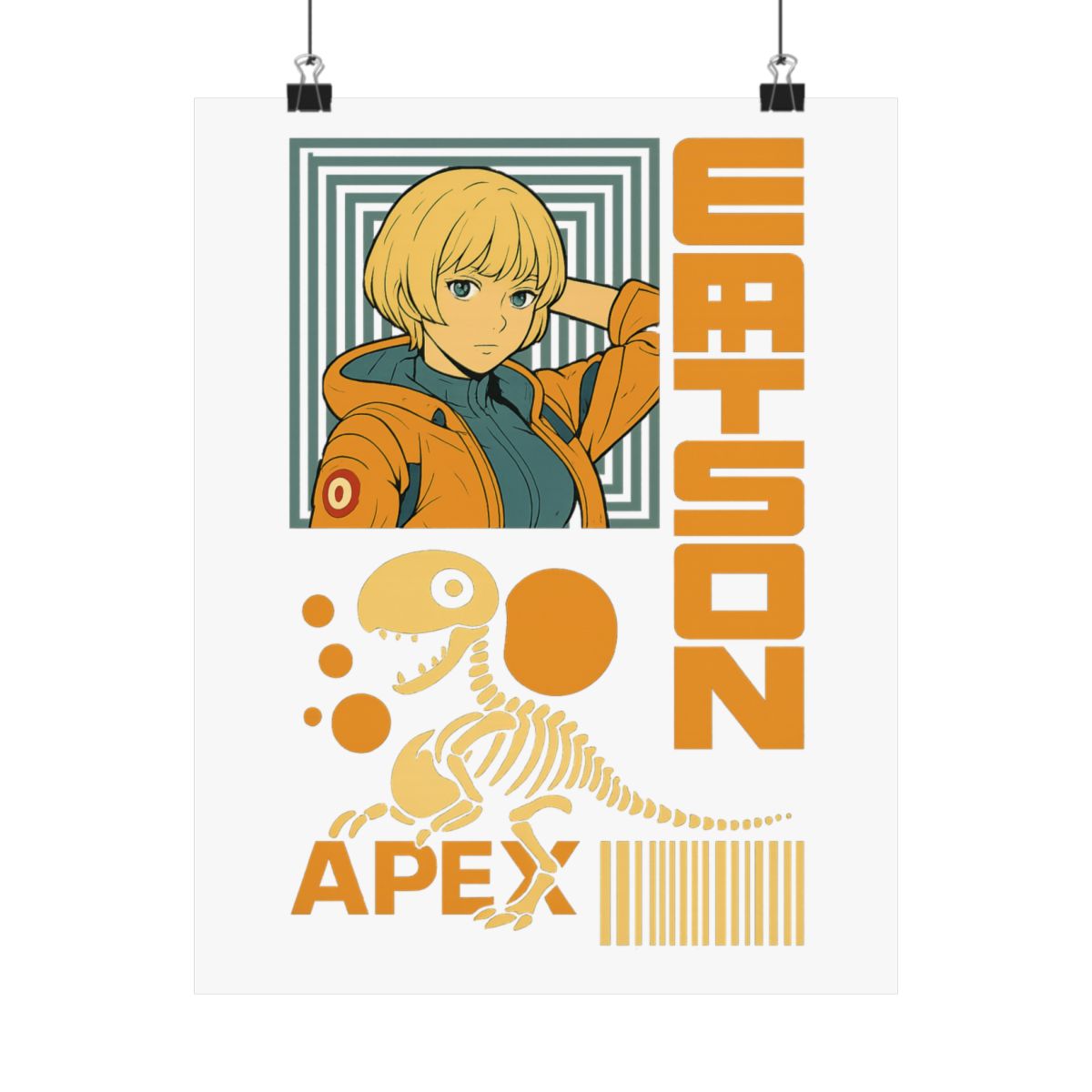 Apex Legends Wattson Anime Pop Art Poster - alternate angle 4, merchandise