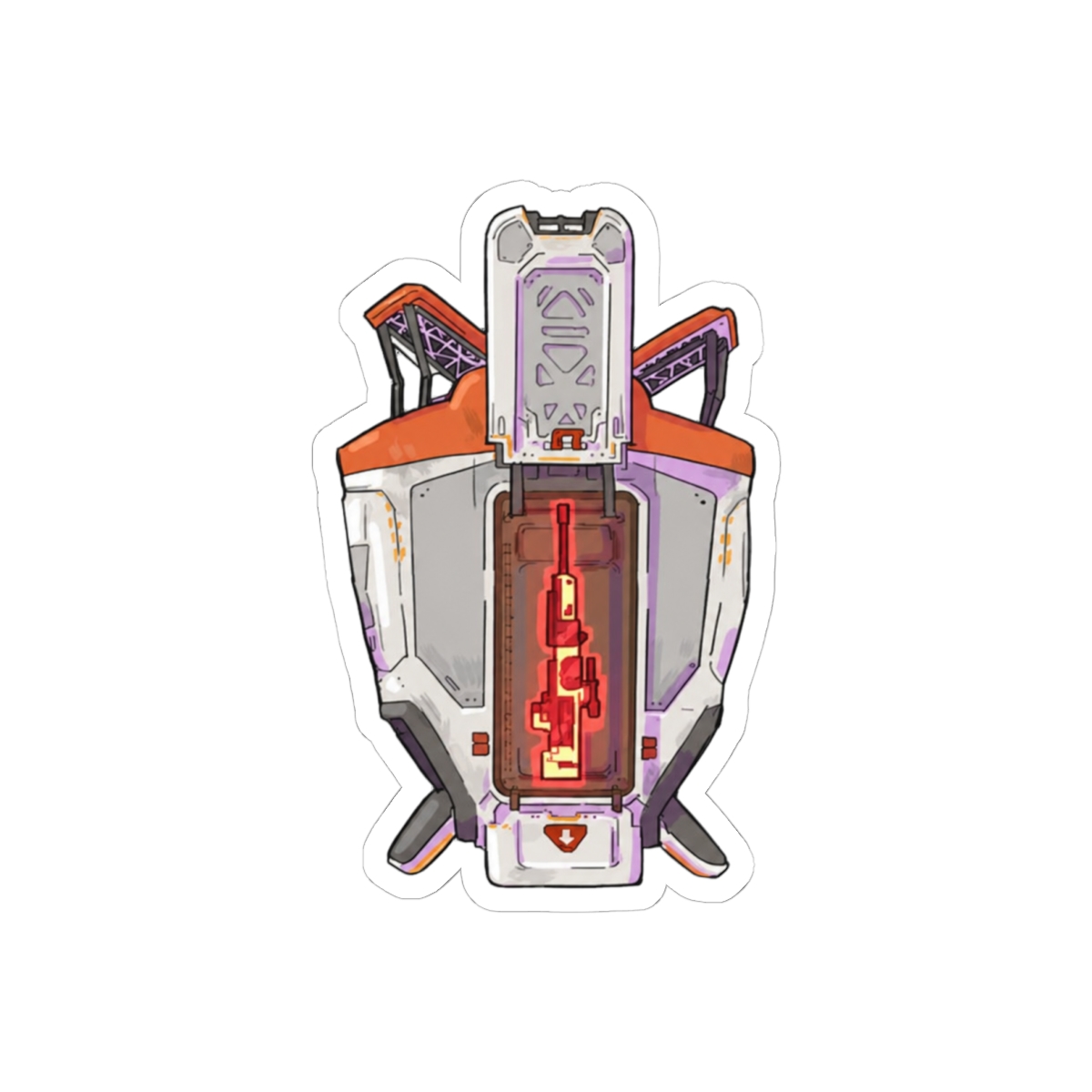 Apex Legends Care Package Kraber Sticker | Bold Gaming Vinyl Decal