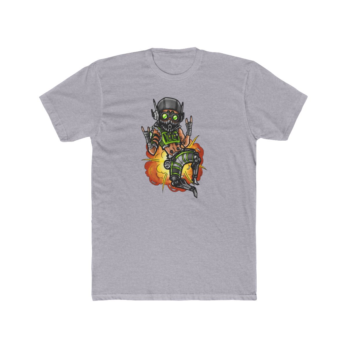Octane Apex Legends Neon Portrait T Shirt - Apex Fan Gamer Gift - alternate angle 5, merchandise