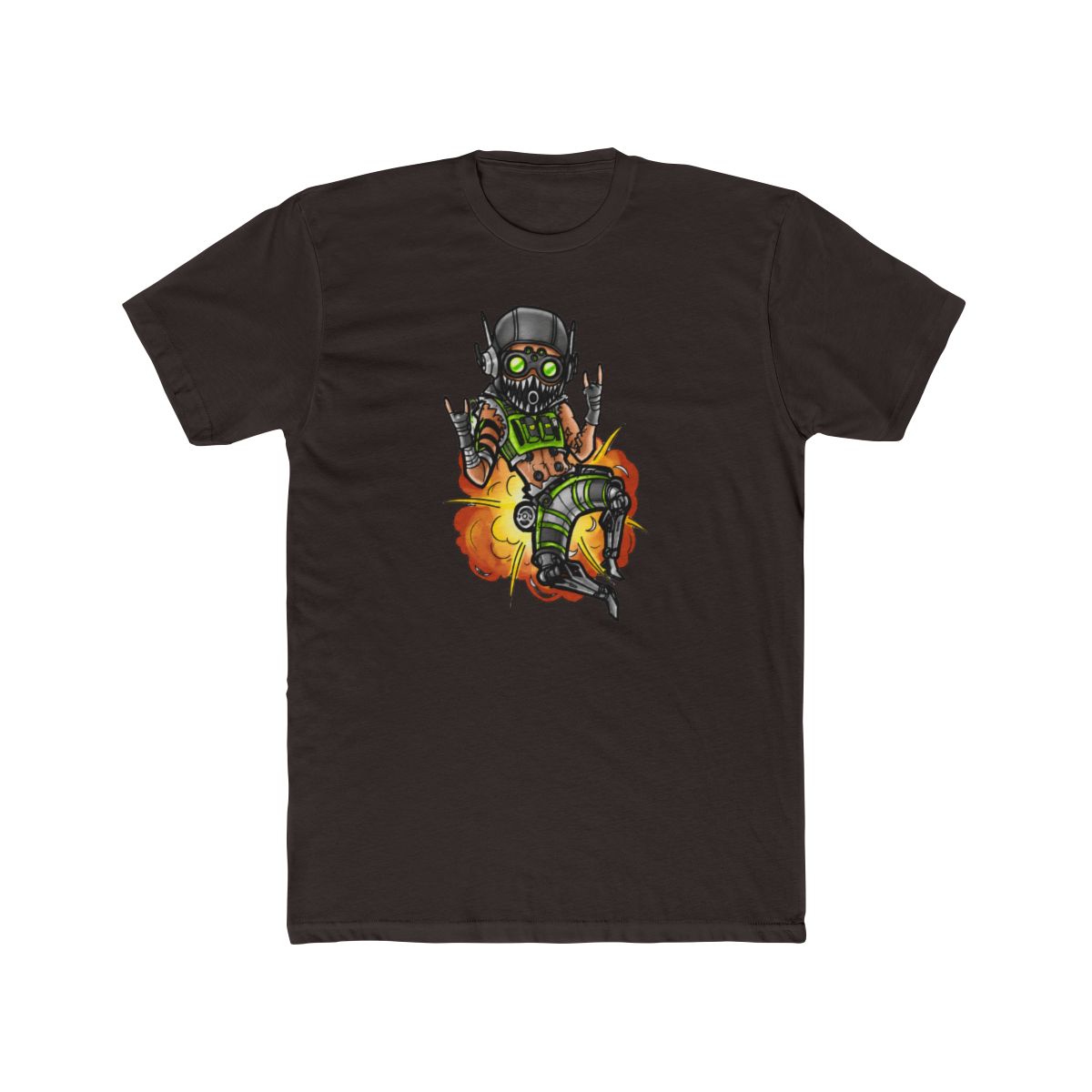 Octane Apex Legends Neon Portrait T Shirt - Apex Fan Gamer Gift - alternate angle 4, merchandise