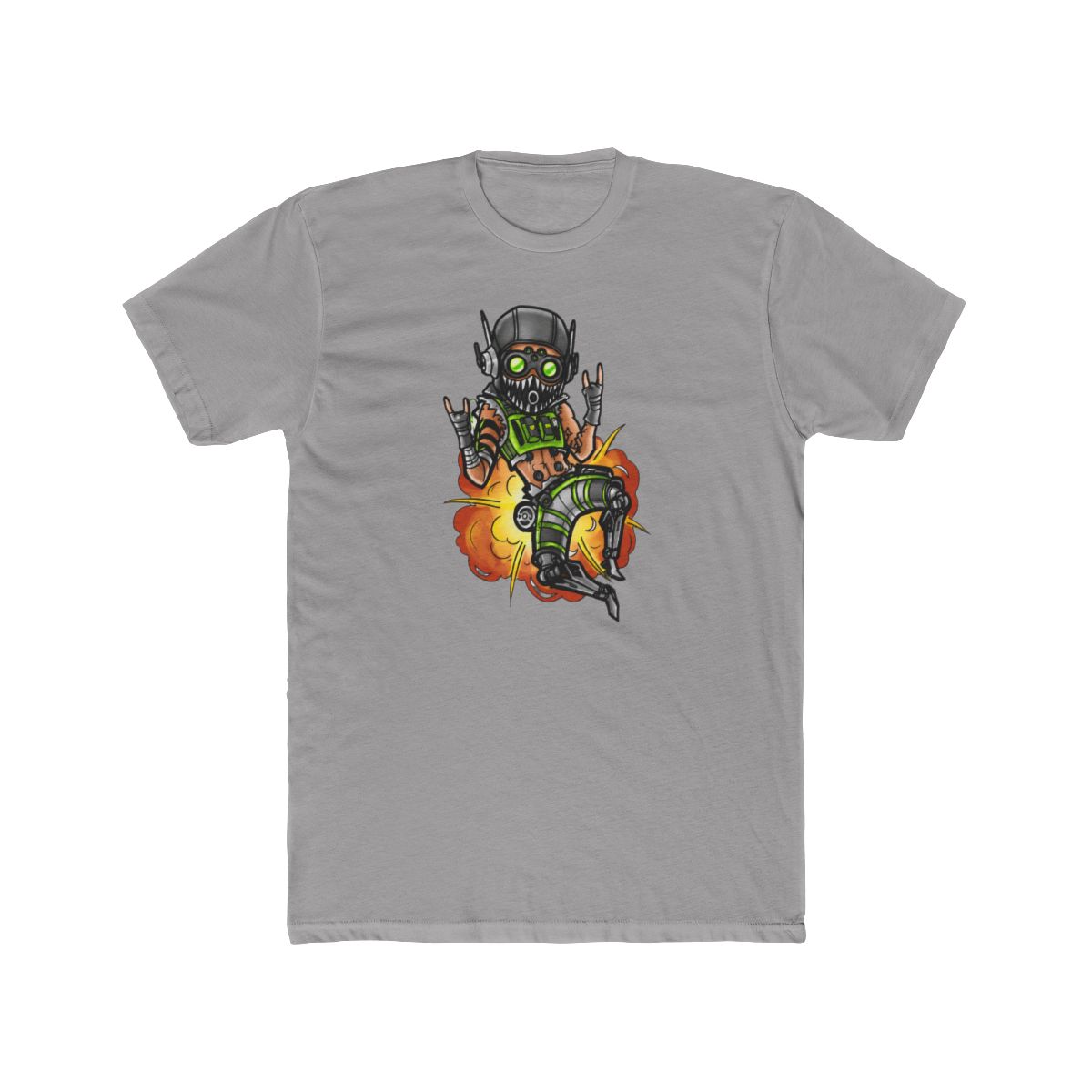 Octane Apex Legends Neon Portrait T Shirt - Apex Fan Gamer Gift - alternate angle 3, merchandise