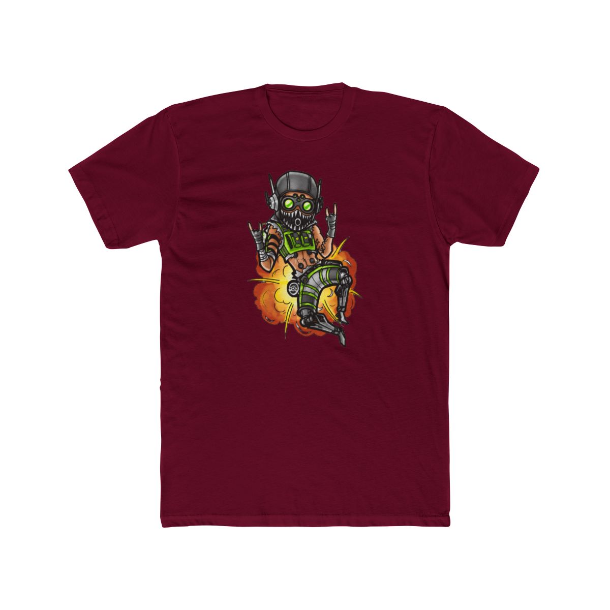 Octane Apex Legends Neon Portrait T Shirt - Apex Fan Gamer Gift - alternate angle 2, merchandise