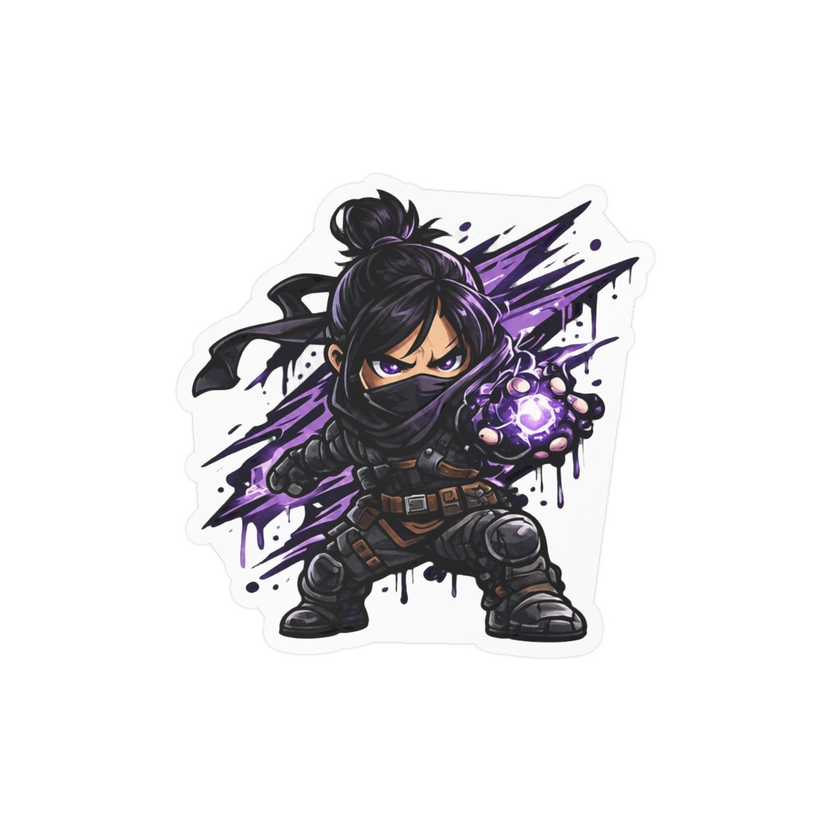 Cute Wraith Chibi Sticker | Adorable Vinyl Decal