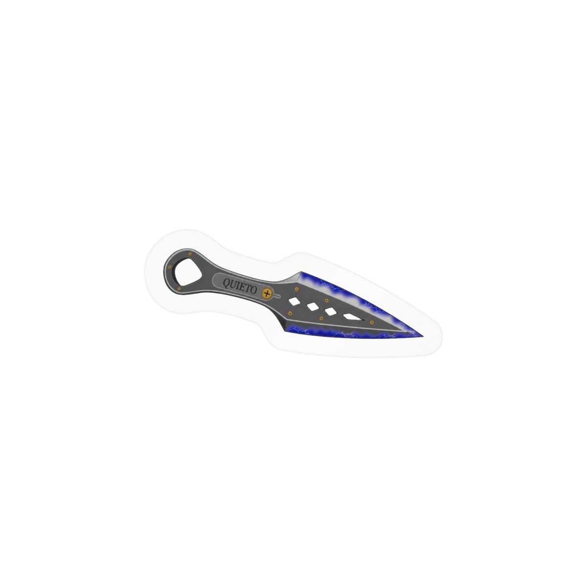 Heirloom Kunai Sticker | Vintage Ninja Vinyl Decal - alternate angle 1, merchandise