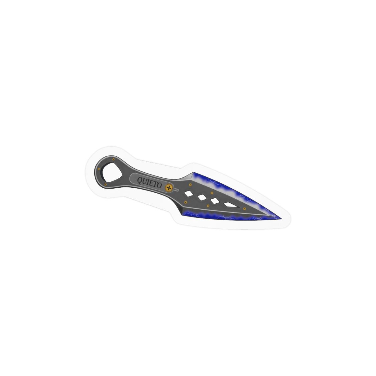 Heirloom Kunai Sticker | Vintage Ninja Vinyl Decal - alternate angle 2, merchandise