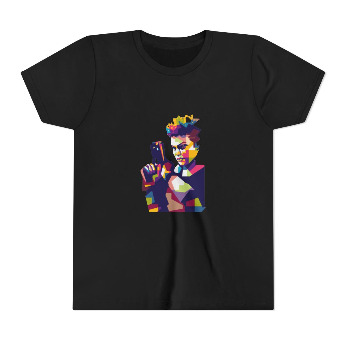 Apex Legends Bangalore Geometric art T Shirt Kids T Shirt - alternate angle 3, merchandise