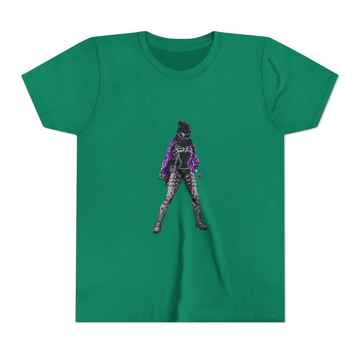 Apex Legends Wraith Void Walker Shattered Purple Kids T Shirt - Gamer Gift - alternate angle 2, merchandise