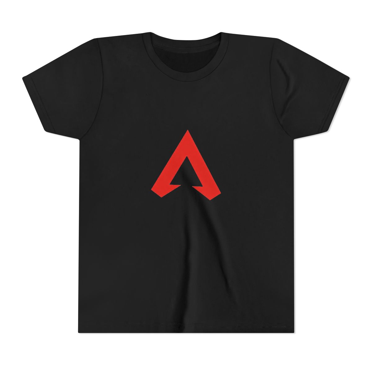 Bold Red A Logo Minimalist Kids T Shirt - Streetwear Conversation Starter - alternate angle 2, merchandise