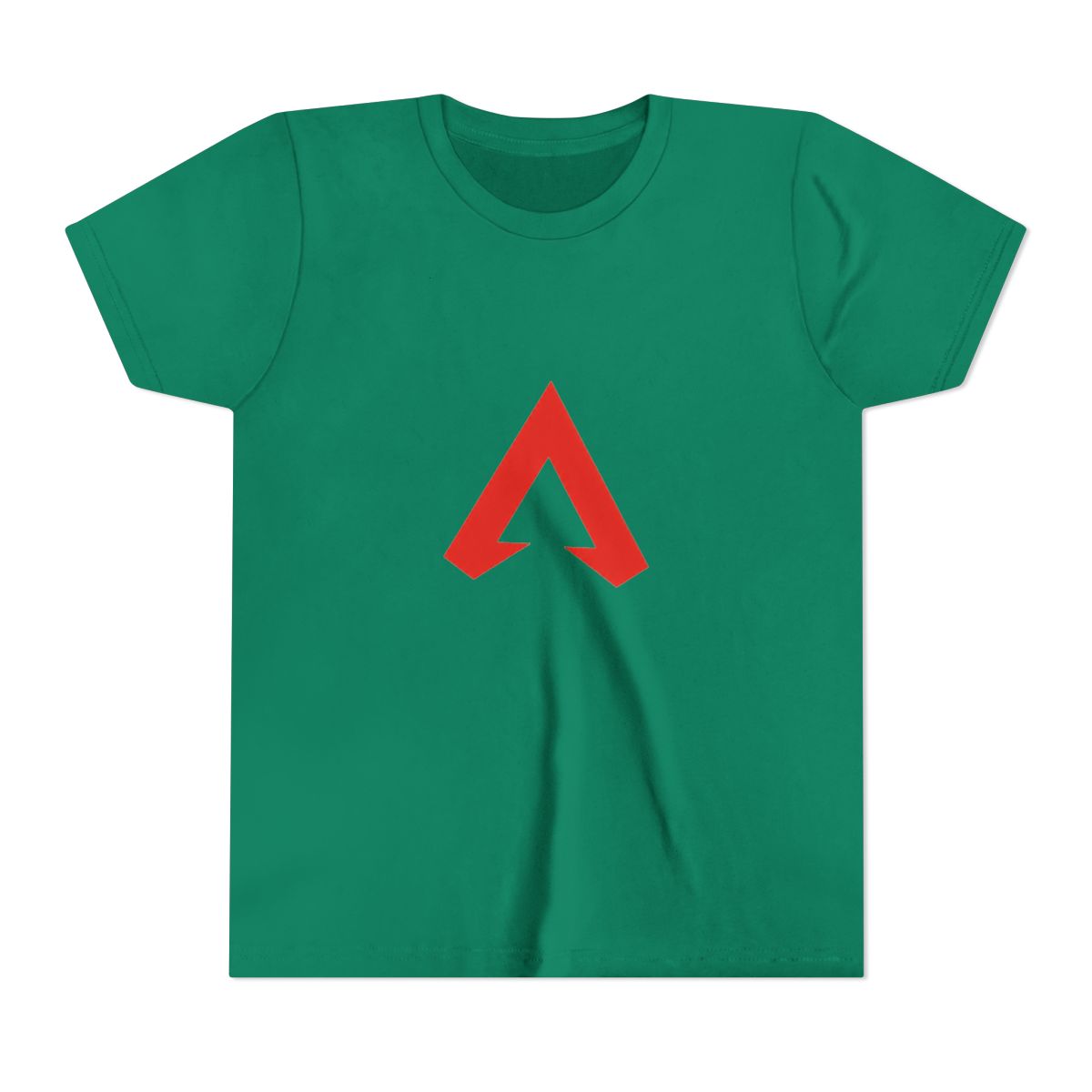 Bold Red A Logo Minimalist Kids T Shirt - Streetwear Conversation Starter - alternate angle 3, merchandise