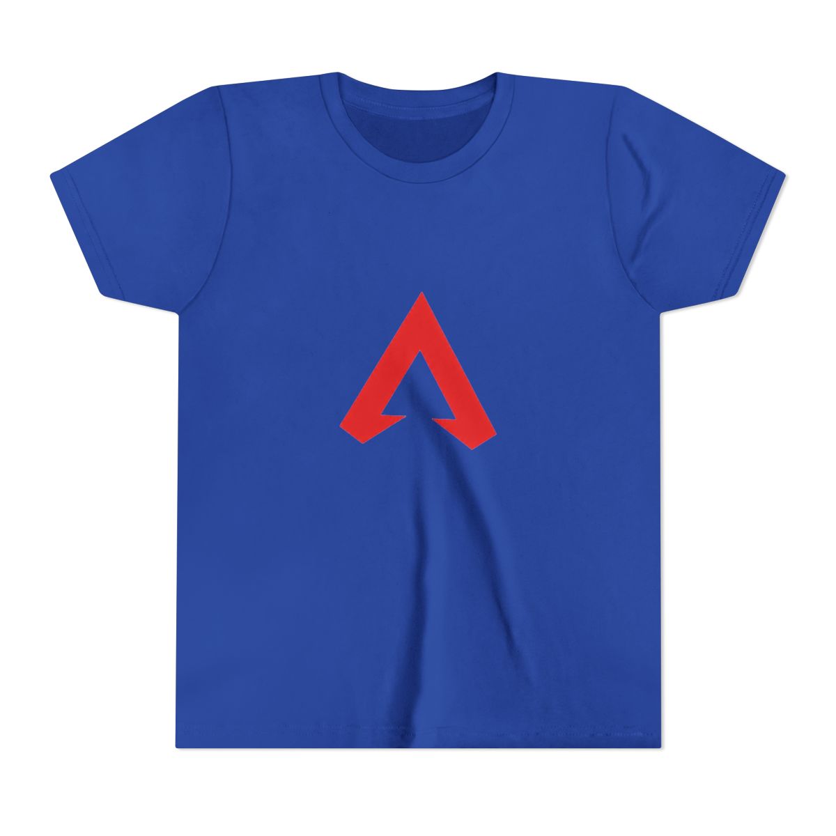 Bold Red A Logo Minimalist Kids T Shirt - Streetwear Conversation Starter - alternate angle 4, merchandise