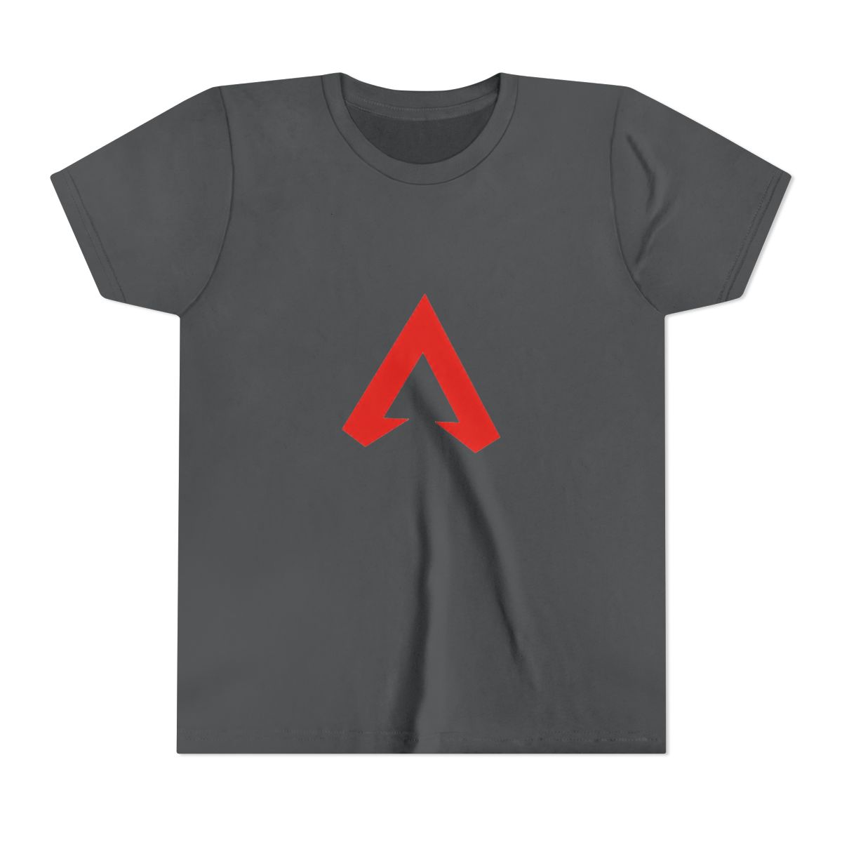 Bold Red A Logo Minimalist Kids T Shirt - Streetwear Conversation Starter - alternate angle 5, merchandise