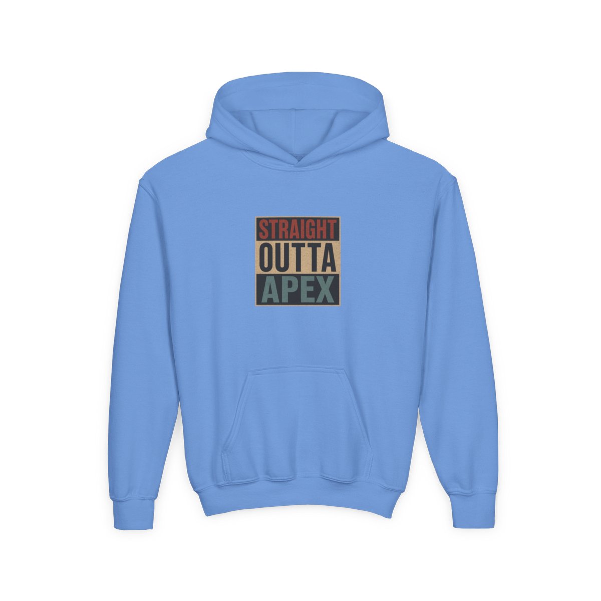 Retro Straight Outta Apex Legends Pullover Kids Hoodie - alternate angle 4, merchandise