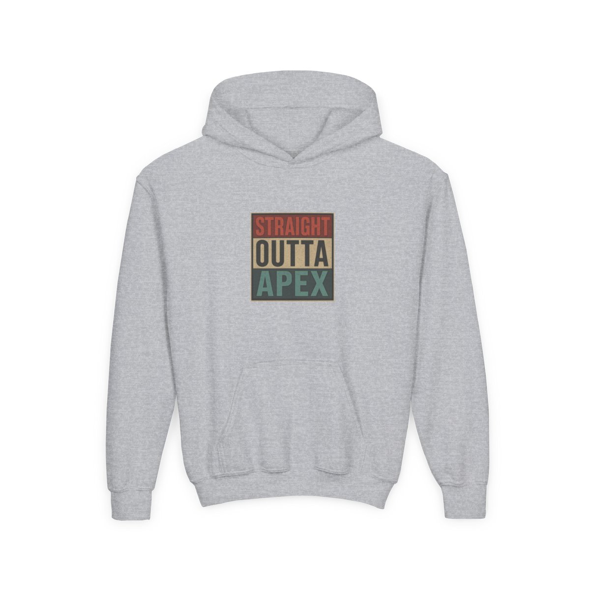 Retro Straight Outta Apex Pullover Kids Hoodie